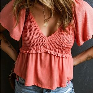 Rose babydoll top